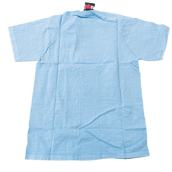 Peanuts Collection Women's Snoopy Embroidered Blue SS T-shirt USA Made, Sz M NWT - Picture 2 of 6